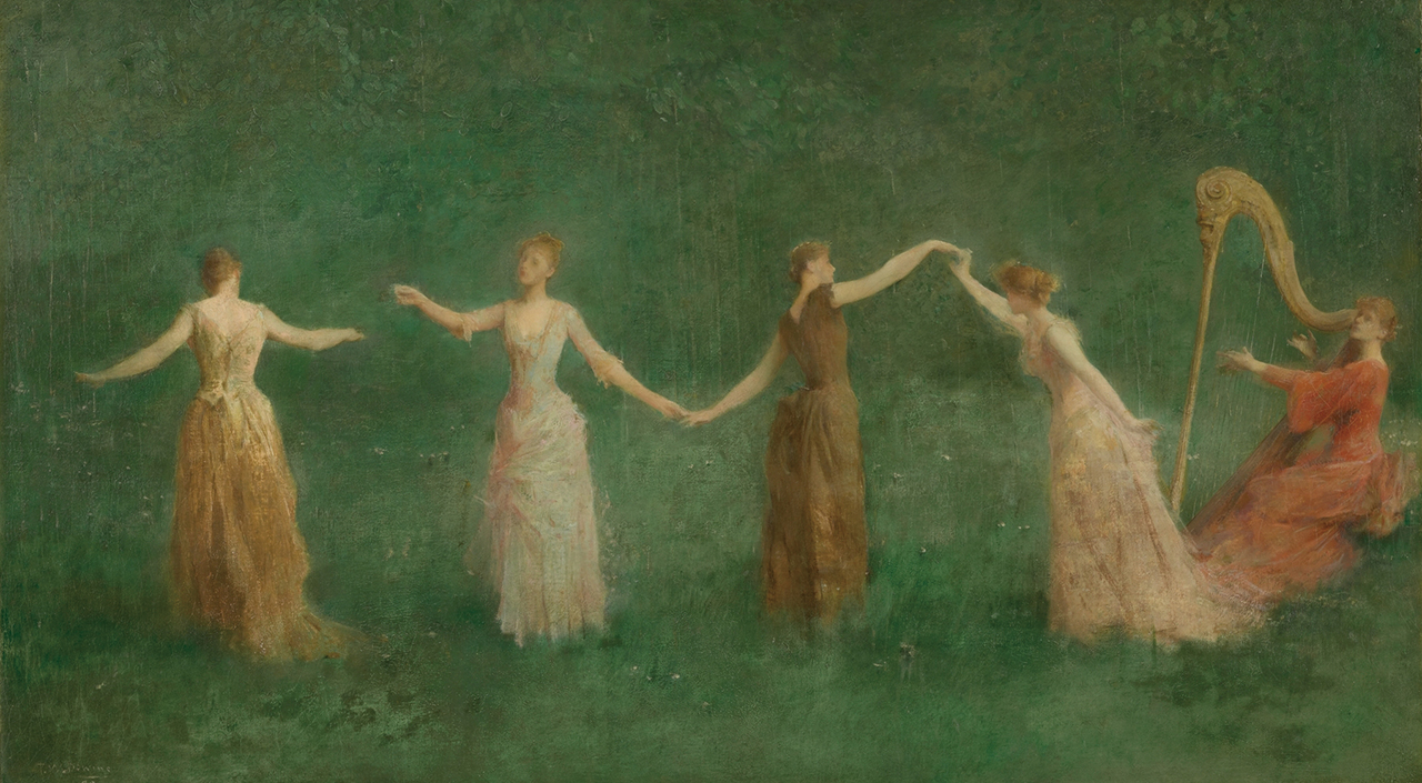 SUMMER, 1890, oil on canvas, 52.1 x 91.4 cm, Yale University Art Gallaery